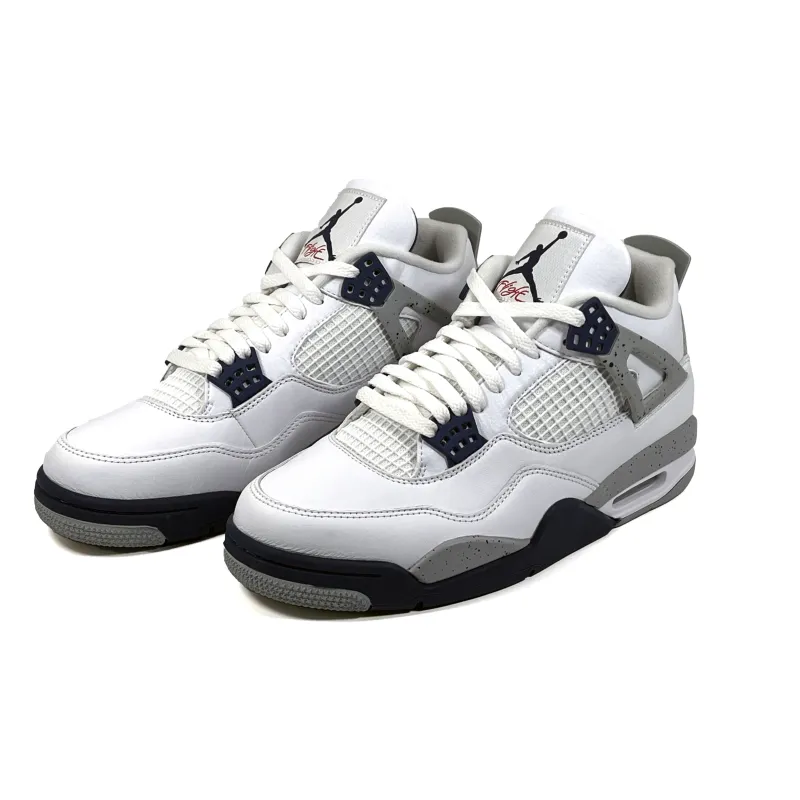 PK God Batch  Air Jordan 4 Retro White Midnight Navy DH6927-140