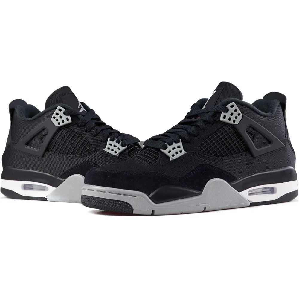 PK God Batch Air Jordan 4 Retro Black Canvas DH7138-006