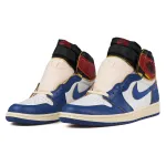 PK God Batch Union X Air Jordan 1  OG High Retro“Blue Toe”  BV1300-146