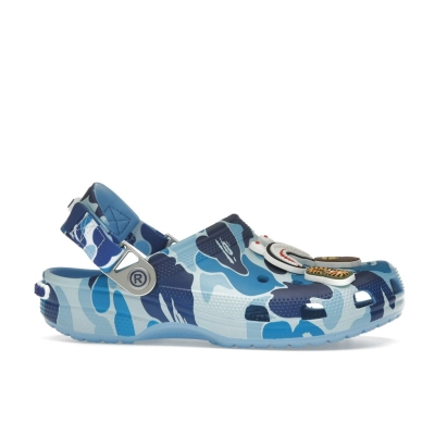 Crocs Classic Clog A Bathing Ape ABC Camo Blue PB 250613 02