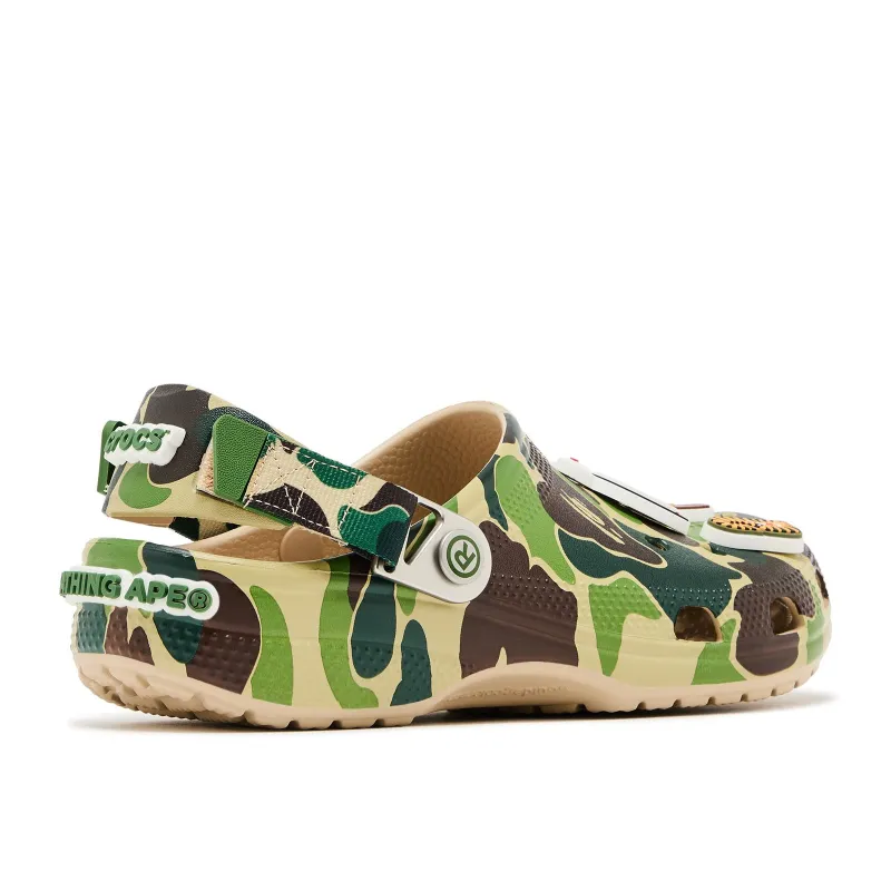 Crocs Classic Clog A Bathing Ape ABC Camo Green PB 250613