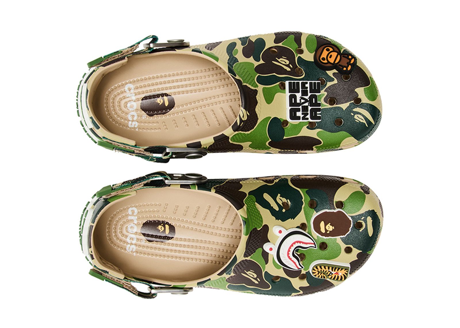 Crocs Classic Clog A Bathing Ape ABC Camo Green PB 250613