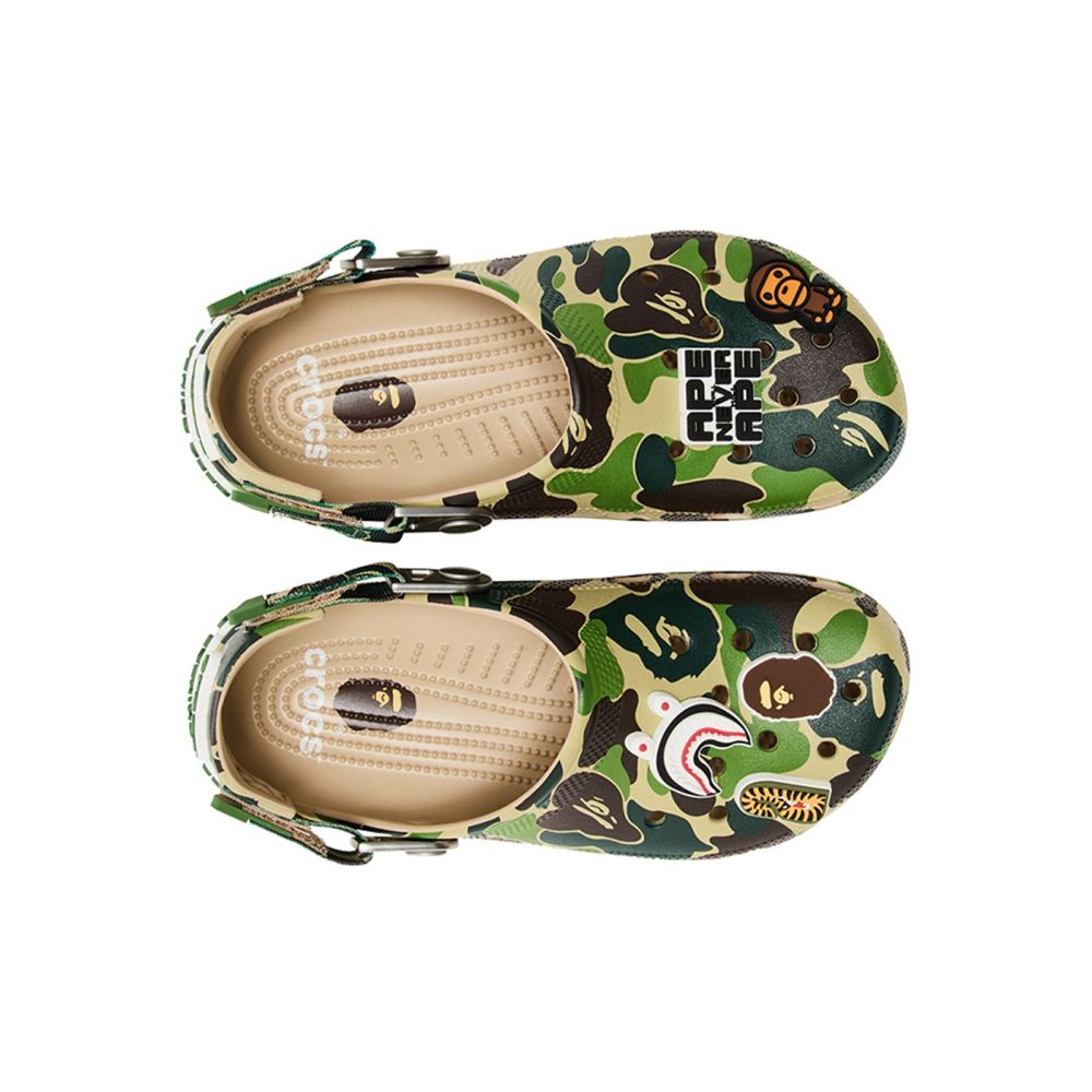 Crocs Classic Clog A Bathing Ape ABC Camo Green PB 250613
