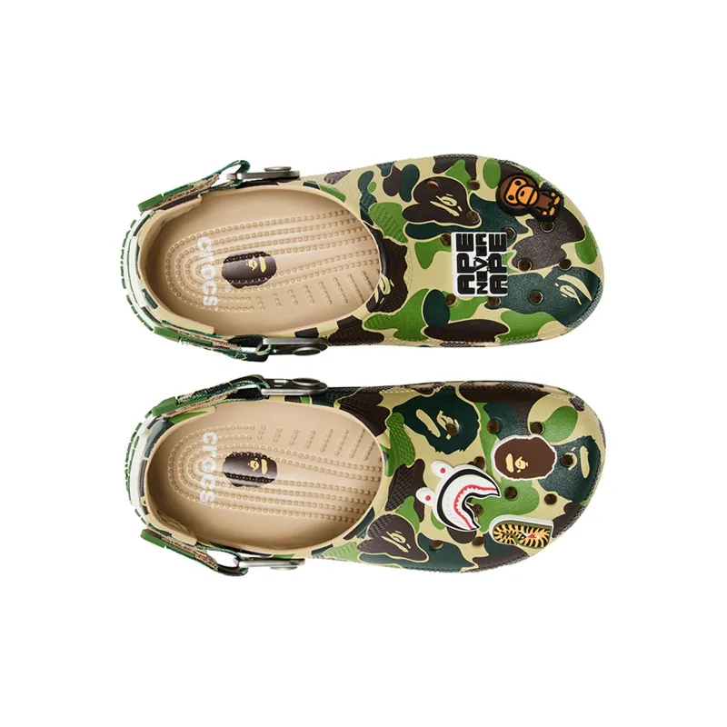 Crocs Classic Clog A Bathing Ape ABC Camo Green PB 250613
