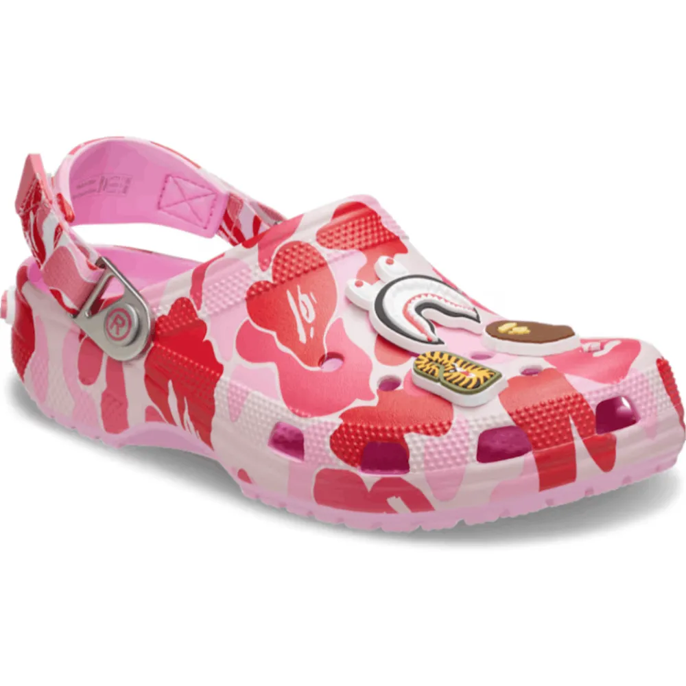 Crocs Classic Clog A Bathing Ape ABC Camo Pink PB 250613