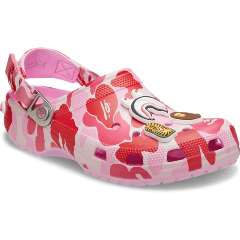 Crocs Classic Clog A Bathing Ape ABC Camo Pink PB 250613