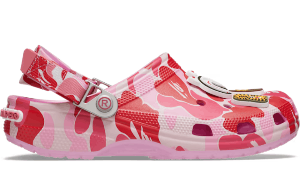 Crocs Classic Clog A Bathing Ape ABC Camo Pink PB 250613
