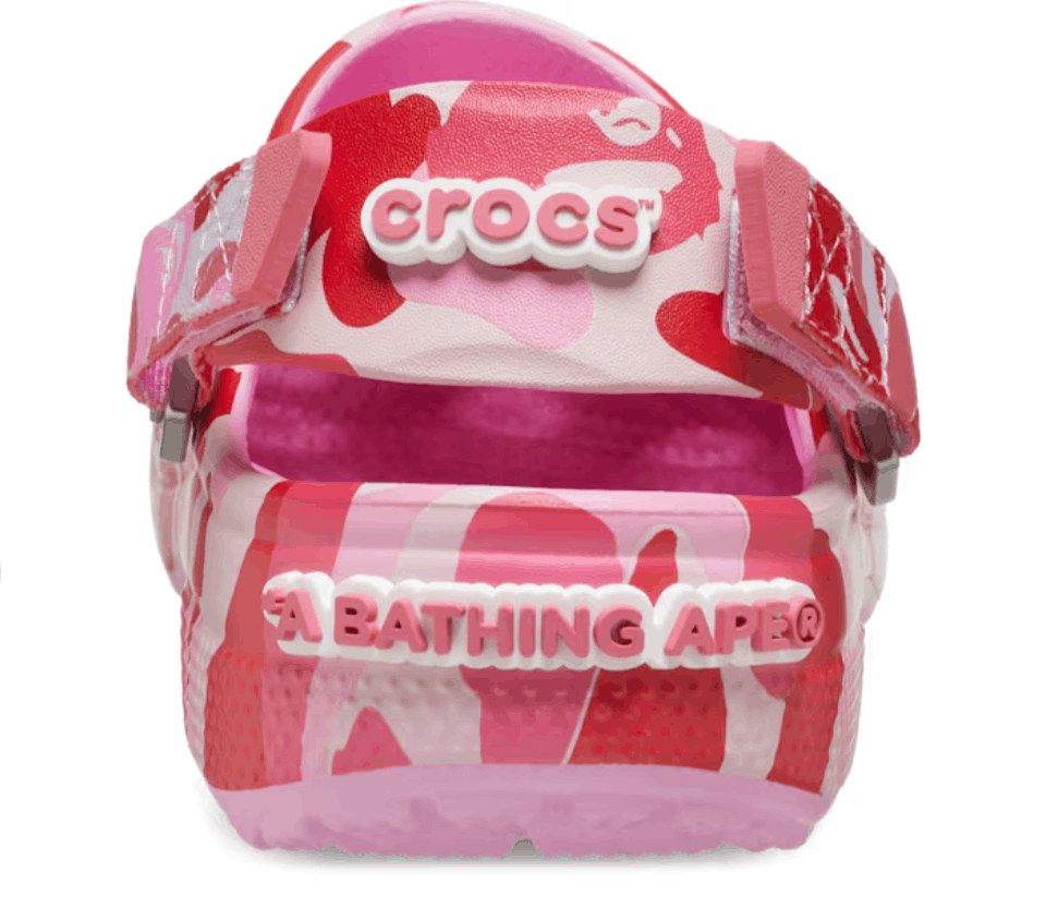Crocs Classic Clog A Bathing Ape ABC Camo Pink PB 250613