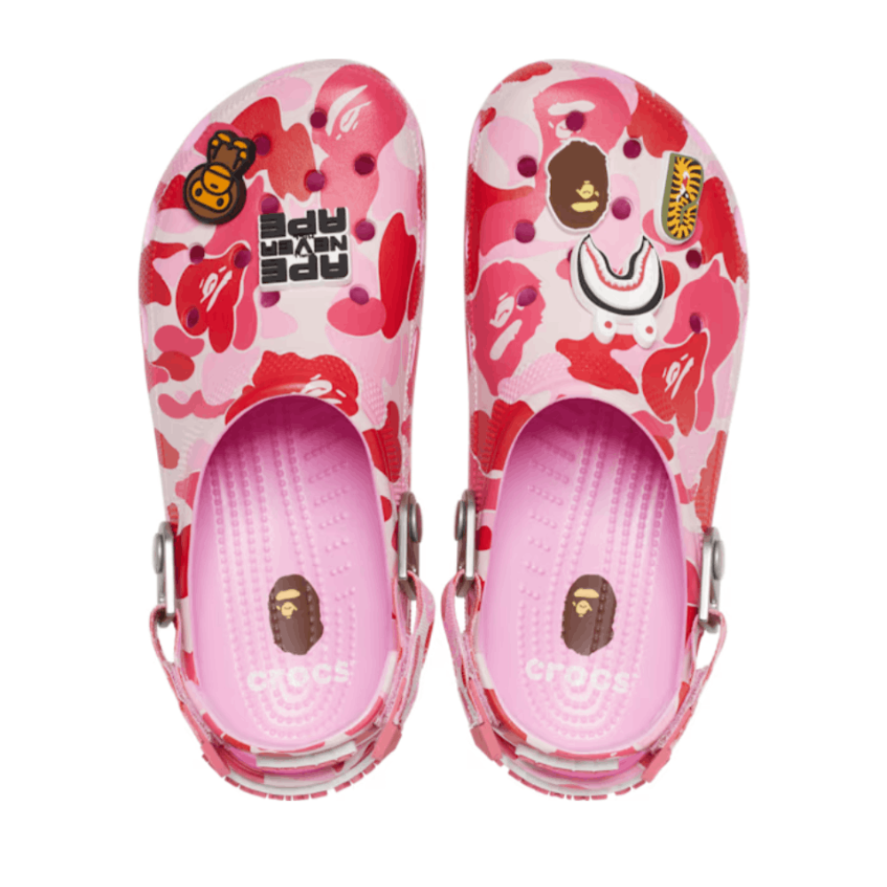 Crocs Classic Clog A Bathing Ape ABC Camo Pink PB 250613
