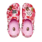 Crocs Classic Clog A Bathing Ape ABC Camo Pink PB 250613
