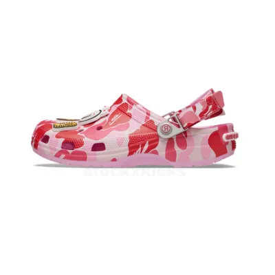 Crocs Classic Clog A Bathing Ape ABC Camo Pink PB 250613 01