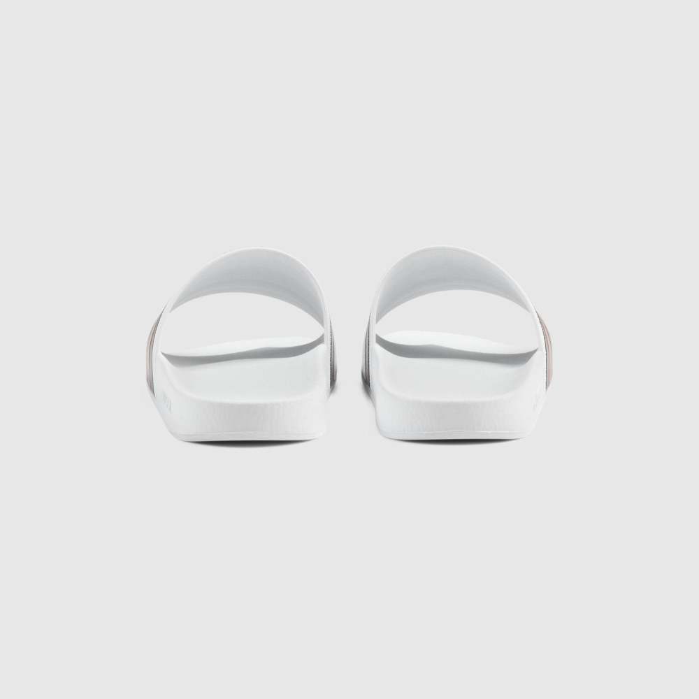 Gucci Pursuit Pool Slides White 308234 GIB10 9079