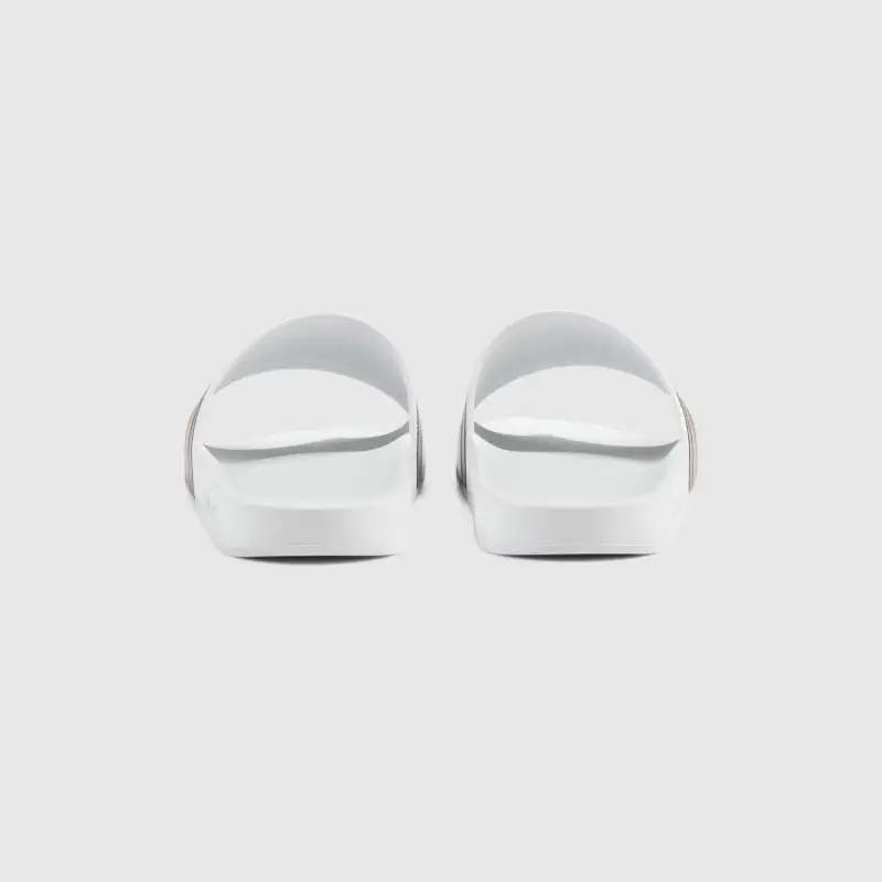 Gucci Pursuit Pool Slides White 308234 GIB10 9079