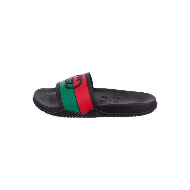 Gucci Slide Interlocking G Black 655265 JFA00 8815
