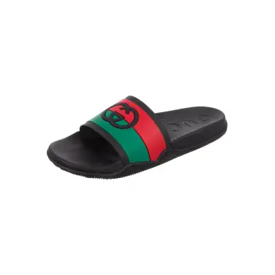 Gucci Slide Interlocking G Black 655265 JFA00 8815 02