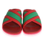 Gucci Web Slide Pink Rubber 627820 J8700 6559