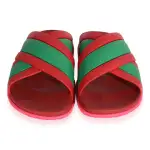Gucci Web Slide Pink Rubber 627820 J8700 6559