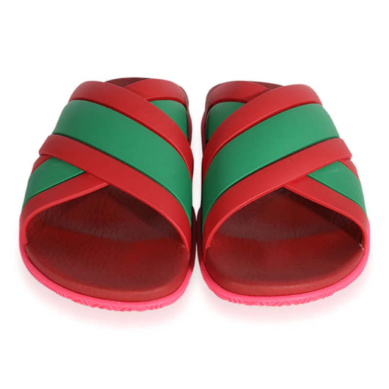 Gucci Web Slide Pink Rubber 627820 J8700 6559