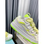 Lanvin Curb Sneaker White Fluo Yellow PB FM SKRK11 TONE P25613