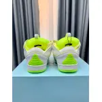 Lanvin Curb Sneaker White Fluo Yellow PB FM SKRK11 TONE P25613