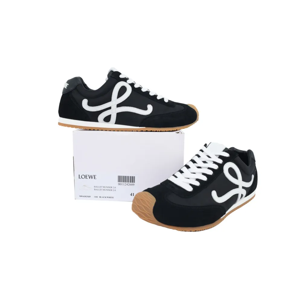 LOEWE Ballet Runner 2.0 Black Bnd White LLBR282X01-1102