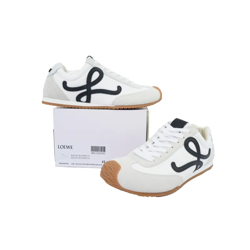 LOEWE Ballet Runner 2.0 White Black LLBR282X01-2101