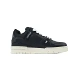 LV Trainer Sneaker Black Skin And White Background 1AD9WD