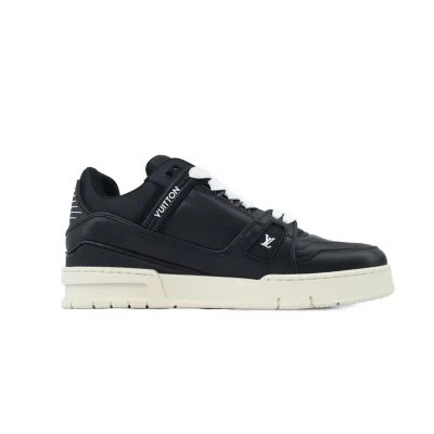 LV Trainer Sneaker Black Skin And White Background 1AD9WD 02