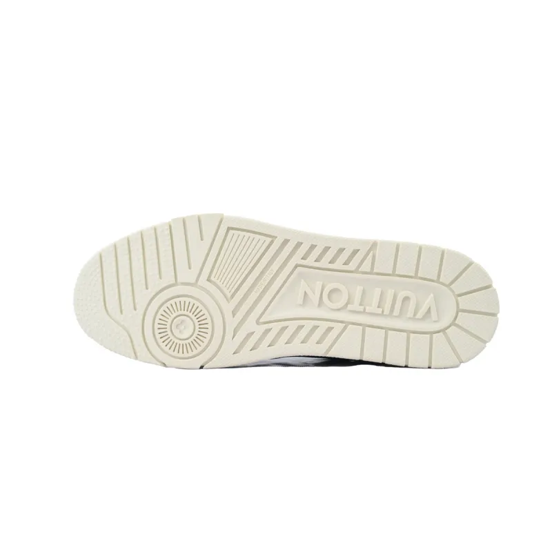 LV Trainer Sneaker Black Skin And White Background 1AD9WD