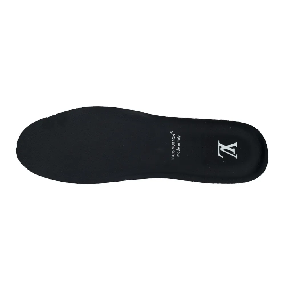 LV Trainer Sneaker Black Skin And White Background 1AD9WD