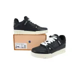 LV Trainer Sneaker Black Skin And White Background 1AD9WD