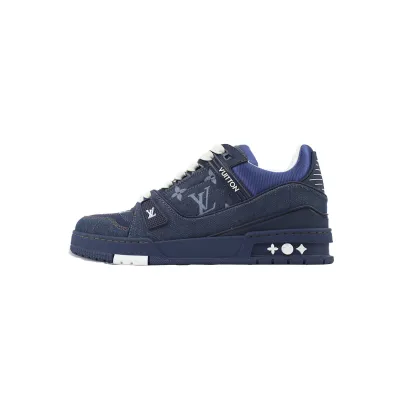 LV Trainer Sneaker Deep Blue Cowboy 1AHT46 01