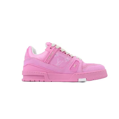 LV Trainer Sneaker Pink Cowboy 1AHT03 02