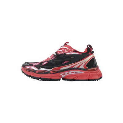 Off White Be Right Back Sneakers Black Red OMIA295V24 FAB00 11025 01