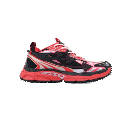Off White Be Right Back Sneakers Black Red OMIA295V24 FAB00 11025 02