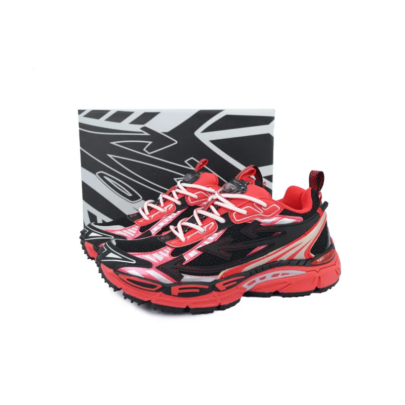 Off White Be Right Back Sneakers Black Red OMIA295V24 FAB00 11025