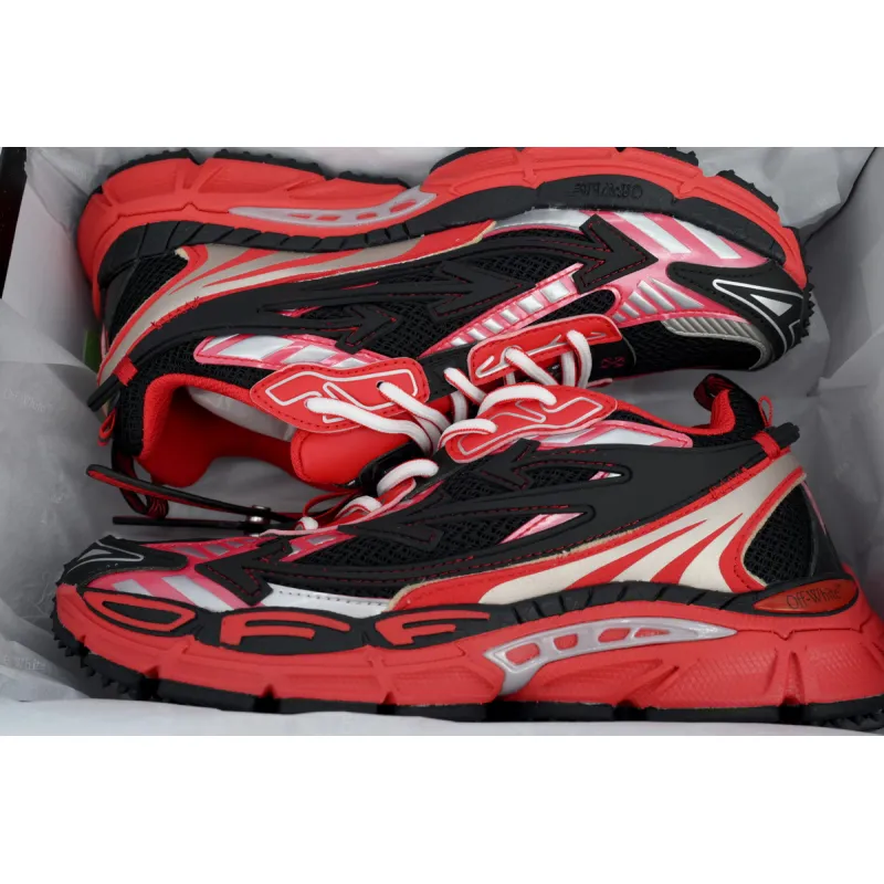 Off White Be Right Back Sneakers Black Red OMIA295V24 FAB00 11025