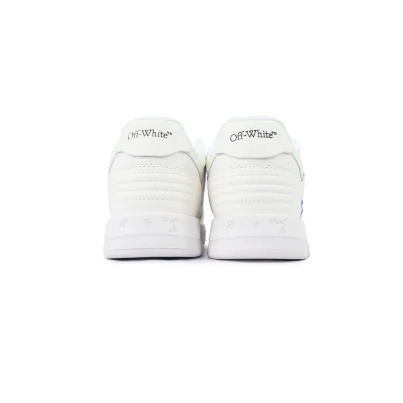 PK God Batch OFF-WHITE Out Of Office OOO Low Tops White and Blue Letters OMIA189F 24LEA006 0145