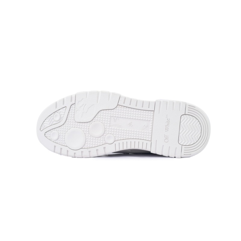 PK God Batch OFF-WHITE Out Of Office OOO Low Tops White and Blue Letters OMIA189F 24LEA006 0145