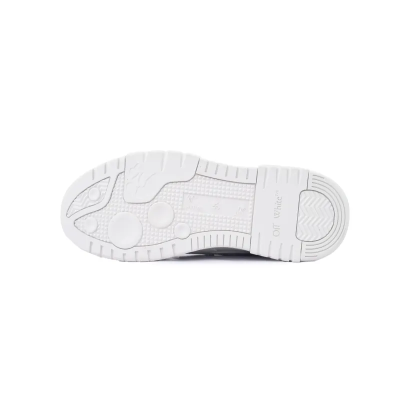 PK God Batch OFF-WHITE Out Of Office OOO Low Tops White and Blue Letters OMIA189F 24LEA006 0145