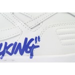 PK God Batch OFF-WHITE Out Of Office OOO Low Tops White and Blue Letters OMIA189F 24LEA006 0145