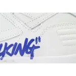 PK God Batch OFF-WHITE Out Of Office OOO Low Tops White and Blue Letters OMIA189F 24LEA006 0145