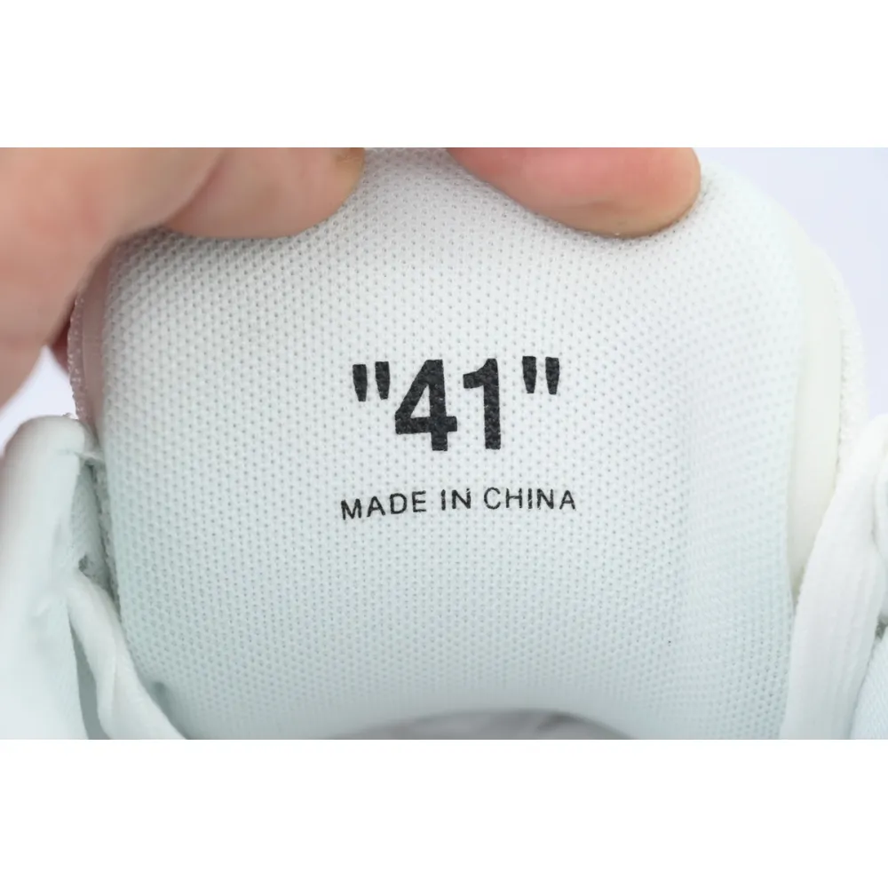 PK God Batch OFF-WHITE Out Of Office OOO Low Tops White and Blue Letters OMIA189F 24LEA006 0145