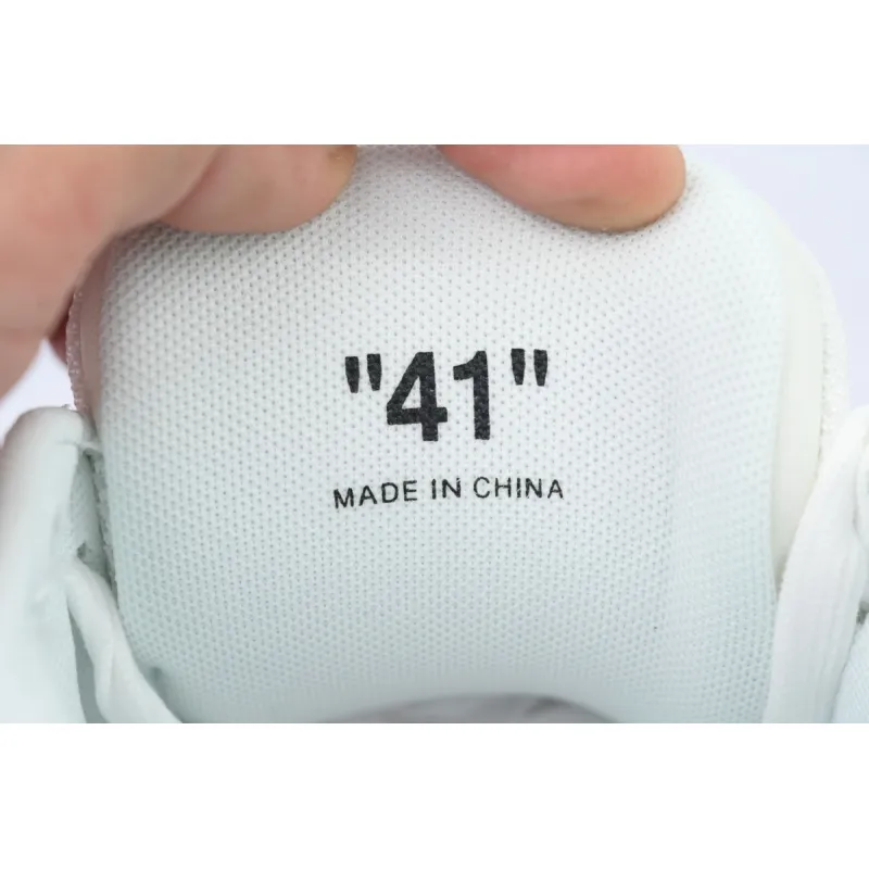 PK God Batch OFF-WHITE Out Of Office OOO Low Tops White and Blue Letters OMIA189F 24LEA006 0145