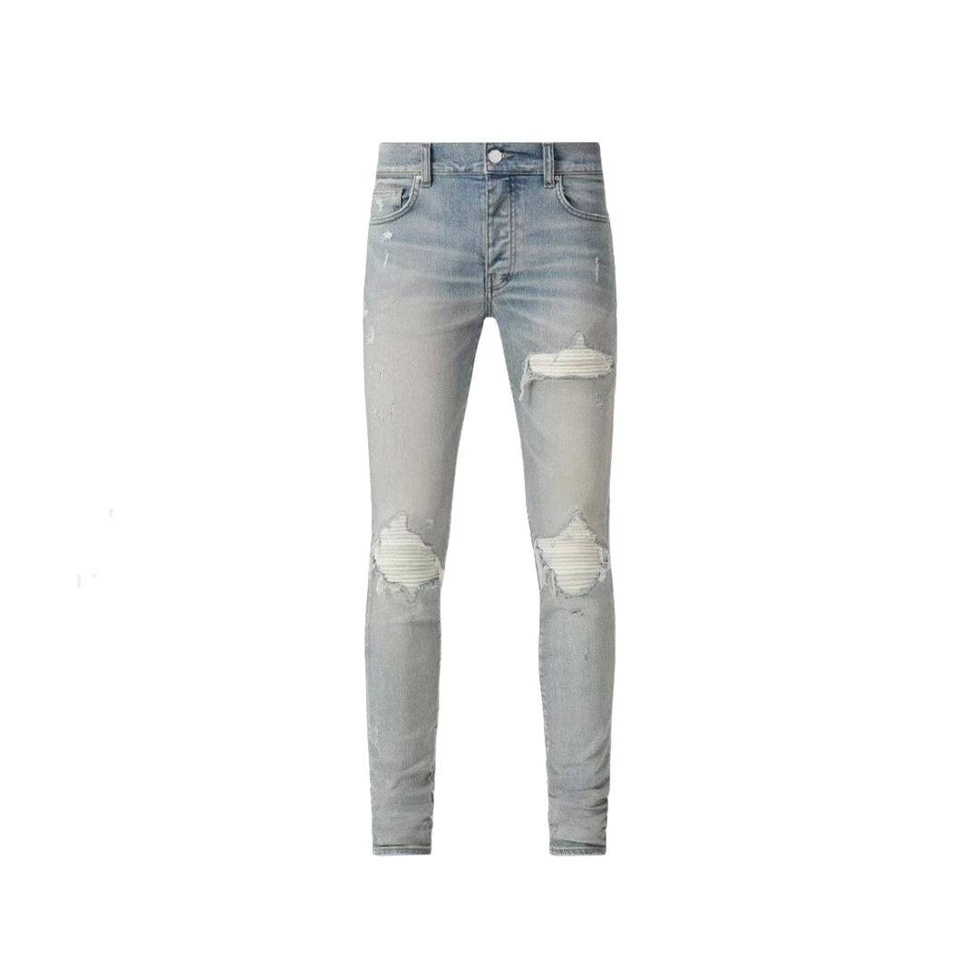 Amiri Jean MX1 Ultrasuede Antique Indigo AMDNSY1055-406