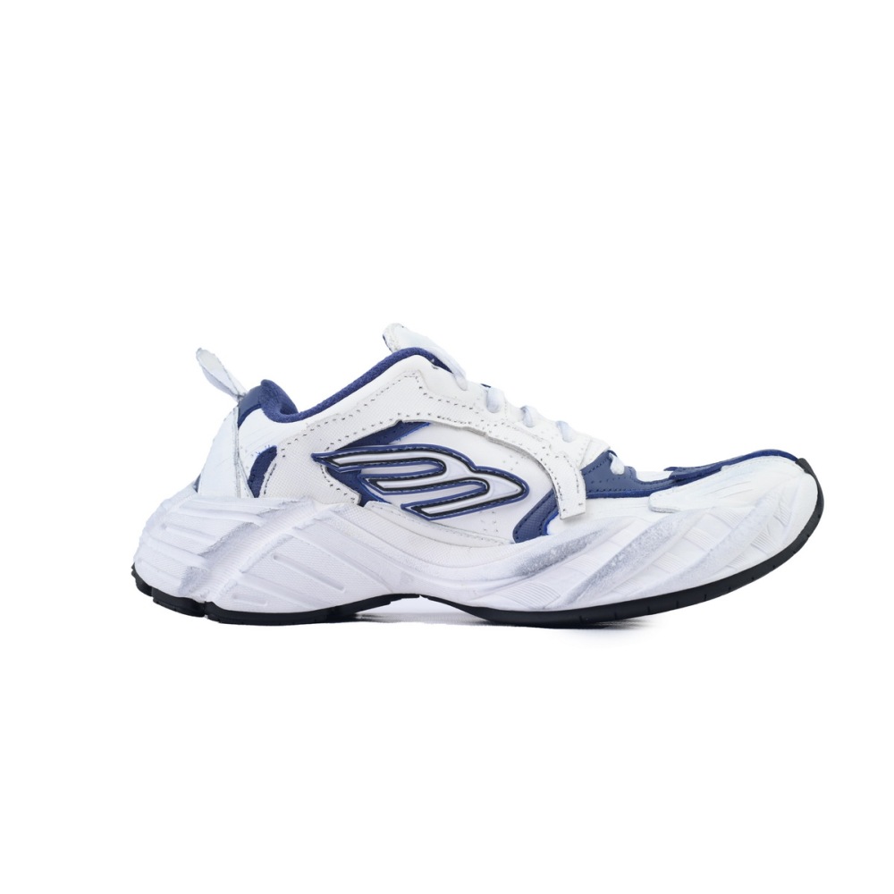 Balenciaga Monday Shoe in White Blue 825417 WDWTS 4090