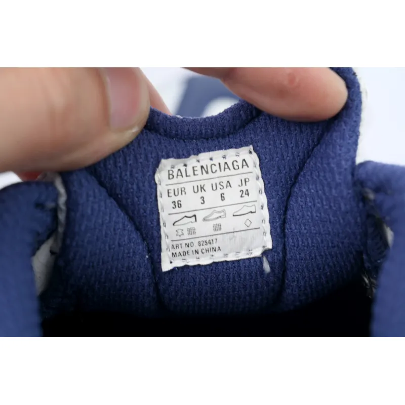 Balenciaga Monday Shoe in White Blue 825417 WDWTS 4090