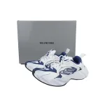Balenciaga Monday Shoe in White Blue 825417 WDWTS 4090