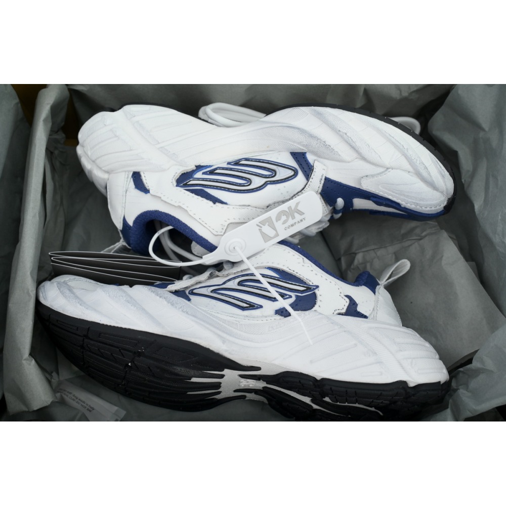Balenciaga Monday Shoe in White Blue 825417 WDWTS 4090