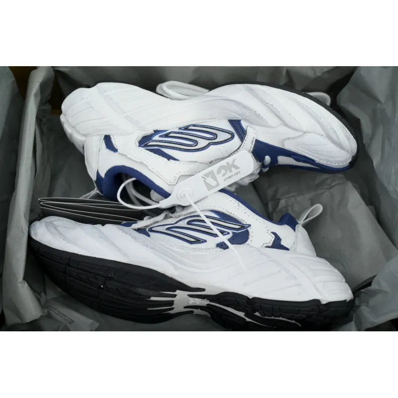 Balenciaga Monday Shoe in White Blue 825417 WDWTS 4090